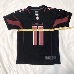 Official NFL Fitzgerald Black Arizona Cardinals Color Rush Game Jersey Youth